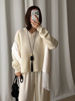 100% merino wool soft pull - Latte