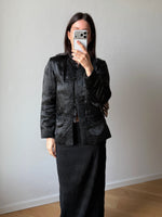 Pure silk chinese black jacket