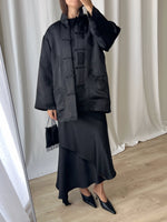 Pure silk oriental down jacket