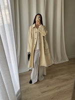 Tailoring pure silk butter trench
