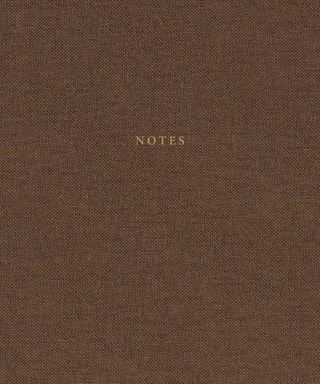 Cozy Notebook - Linen and gold