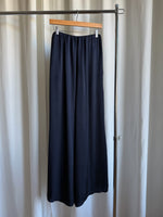 Silk & viscose liquid pants - Navy