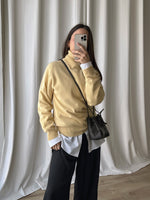 Pure cashmere yellow butter turtleneck