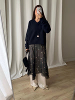 100% merino wool soft pull - Mirtillo