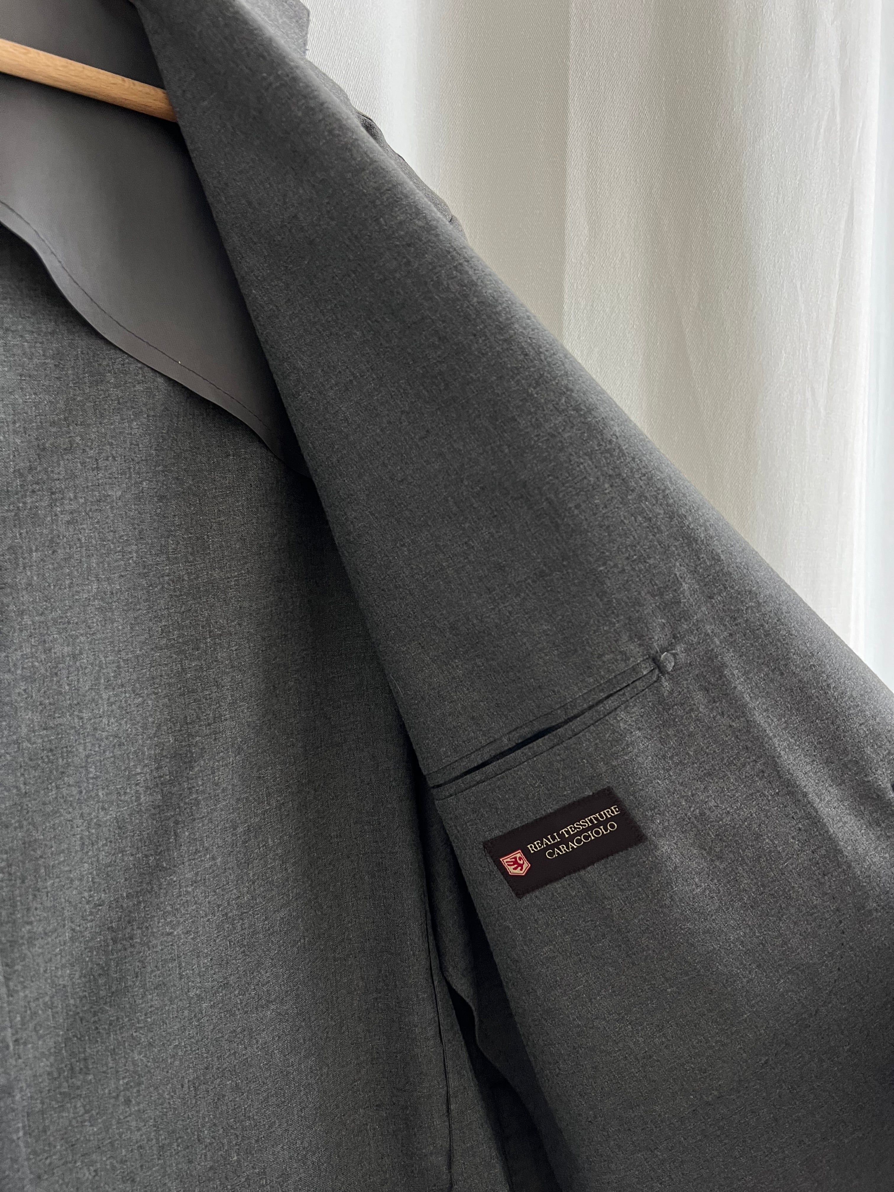 Made in Italy wool blend grey blazer
