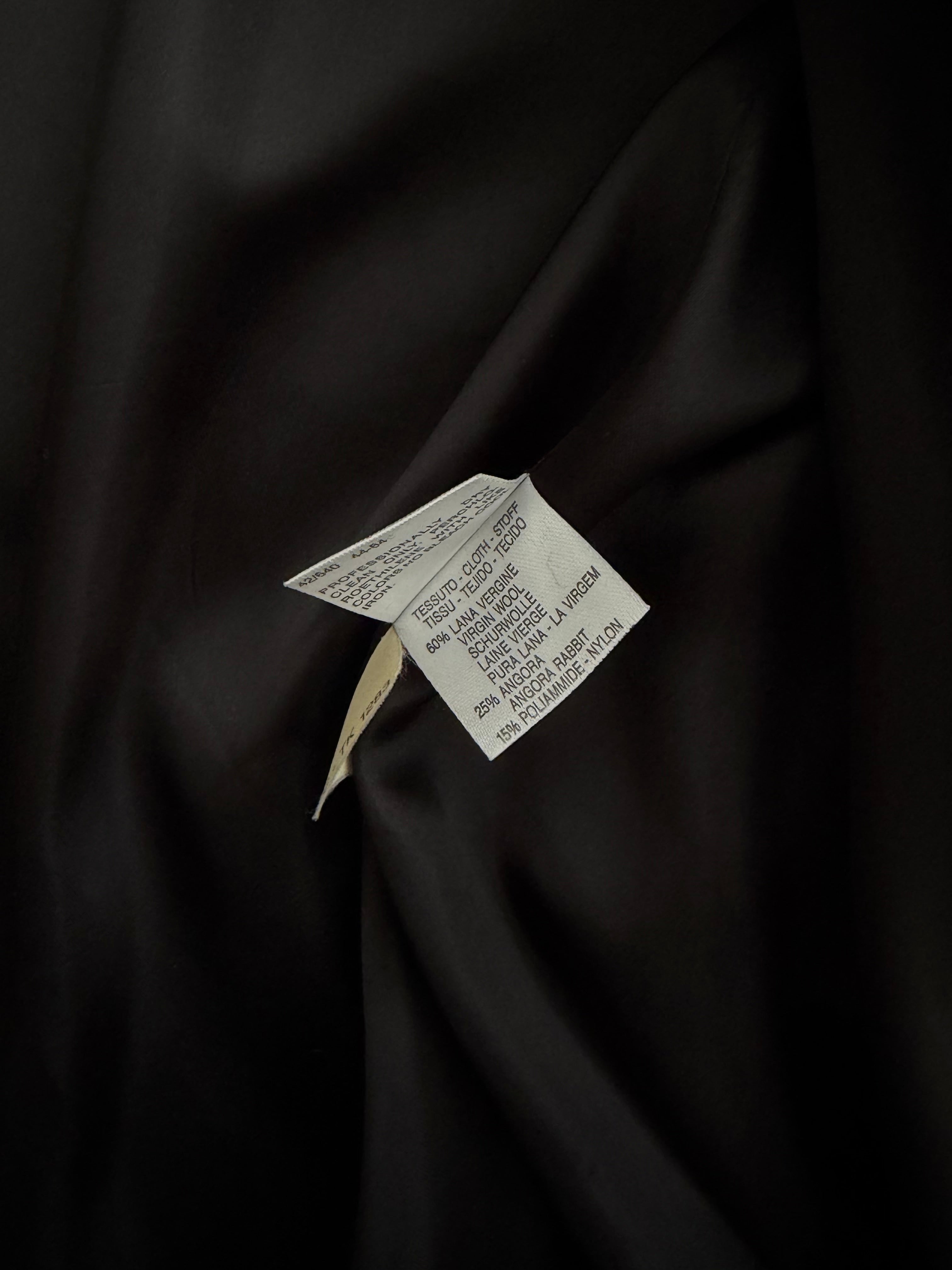 Marella wool and angora black coat