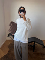 100% Cotton pull - White
