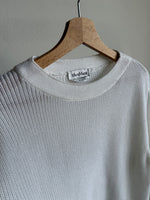 MaxMara pure cotton knitted white pull