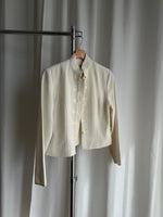 Silk and cotton oriental crop jacket