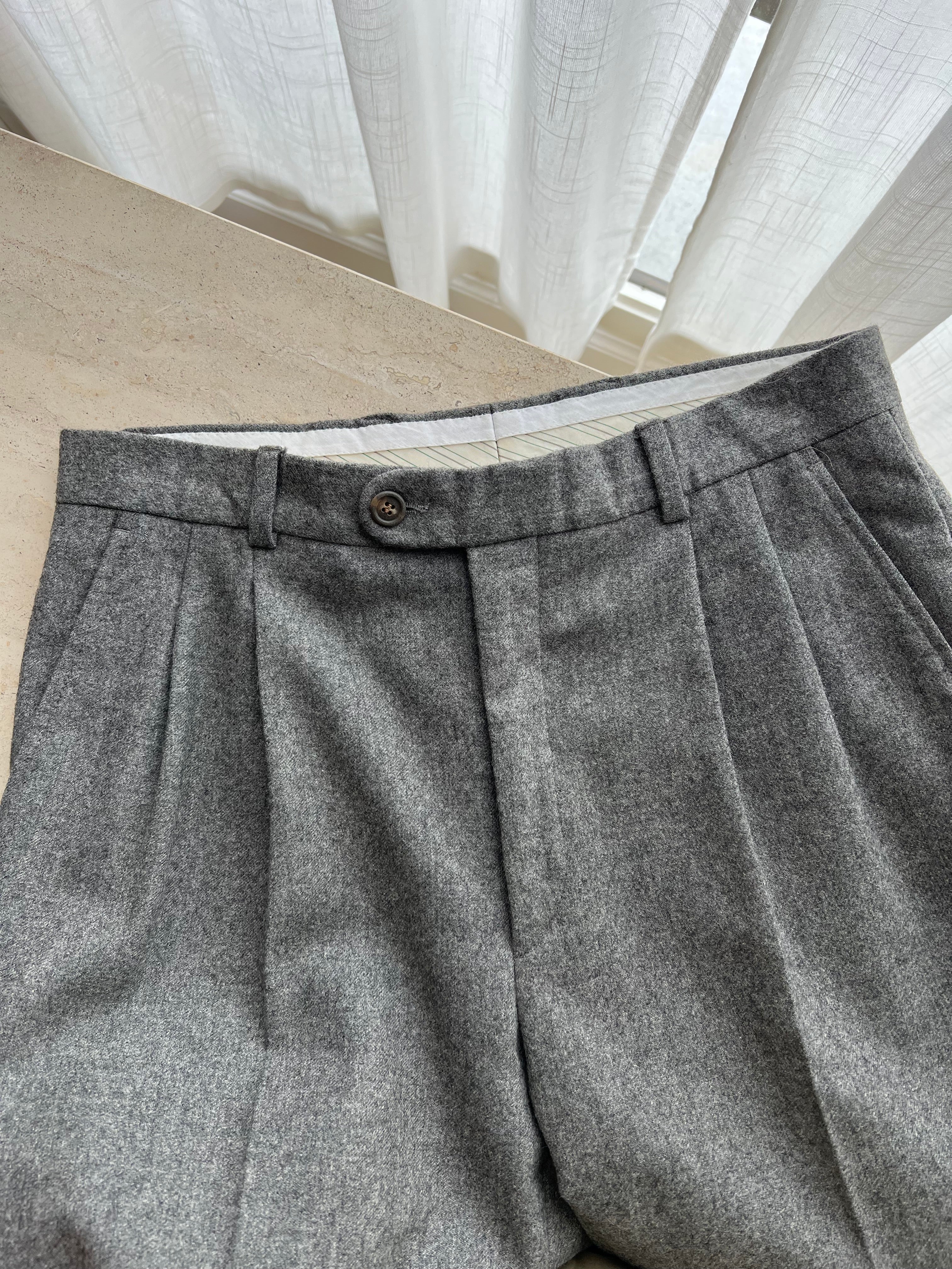 Made in Italy pure wool grey pants