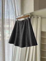 Wool grey skirt