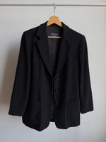 MaxMara lightweight wool black blazer