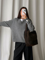 Sillabe Studio bucket bag - Dark coffee