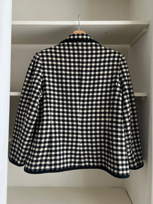 Tailored 100% wool crop jacket