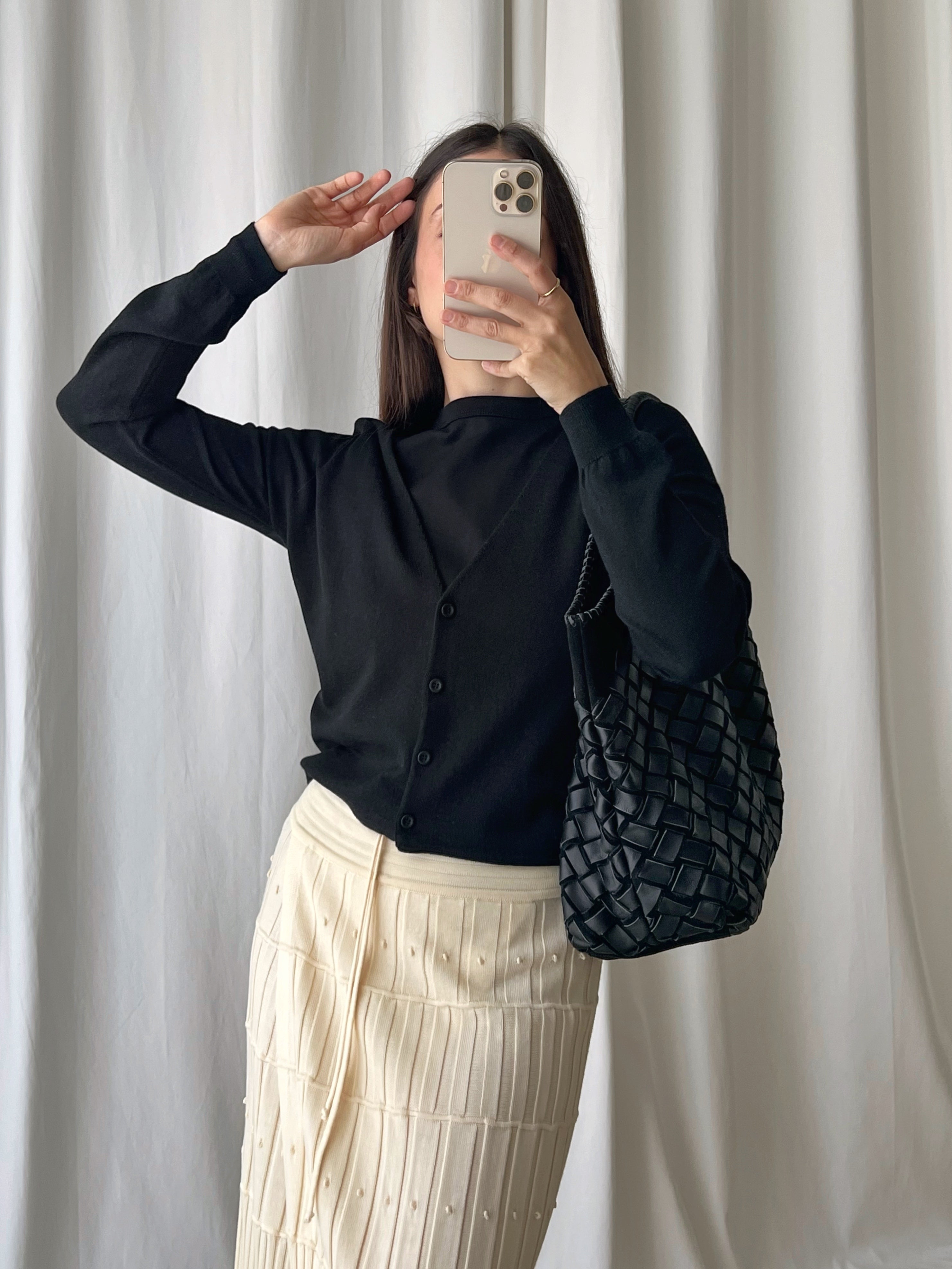 Prada pure wool crop cardigan