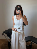 Ribbed tank top - Milk