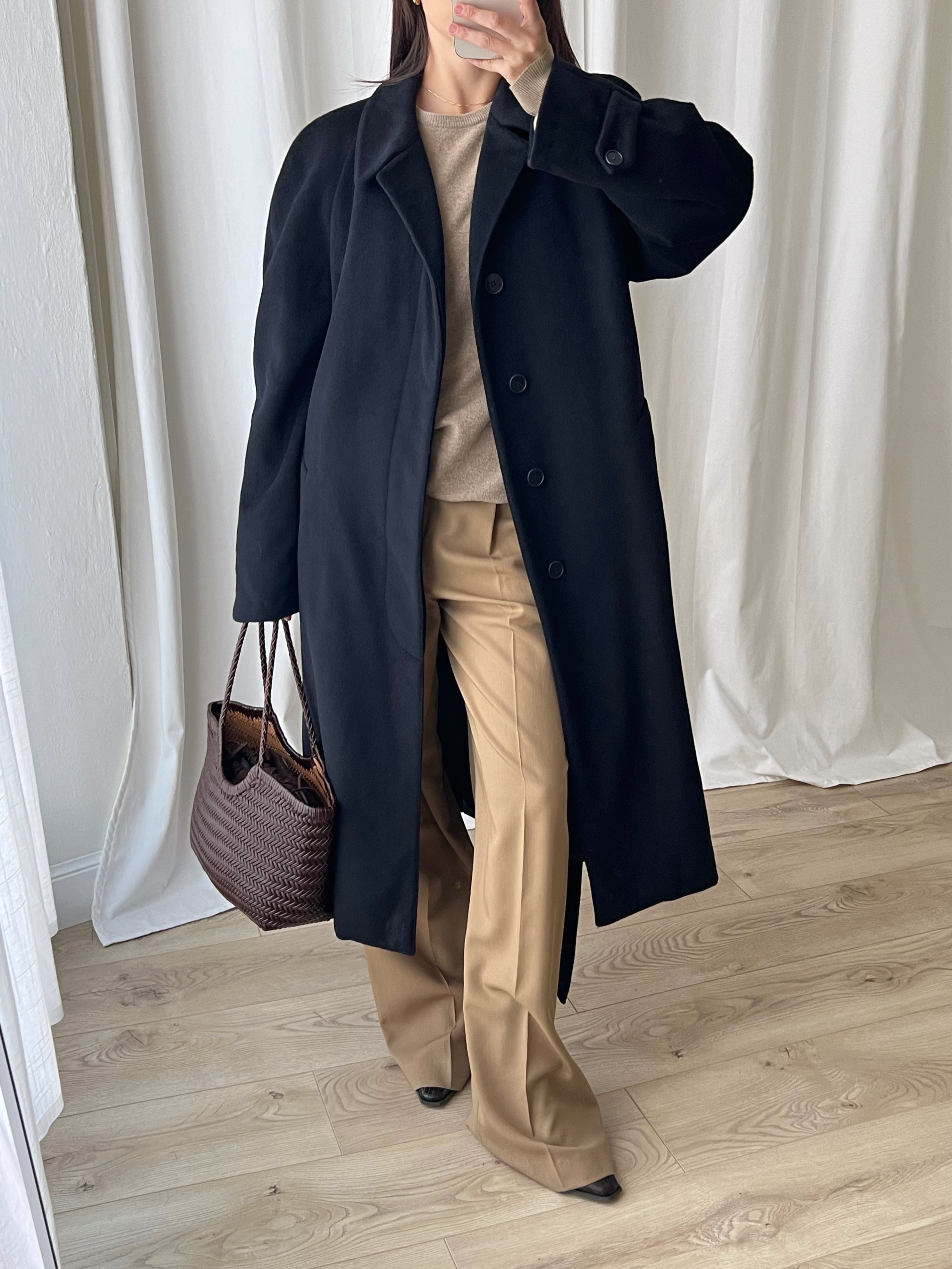 Made in Italy Wool & Cashmere blu coat