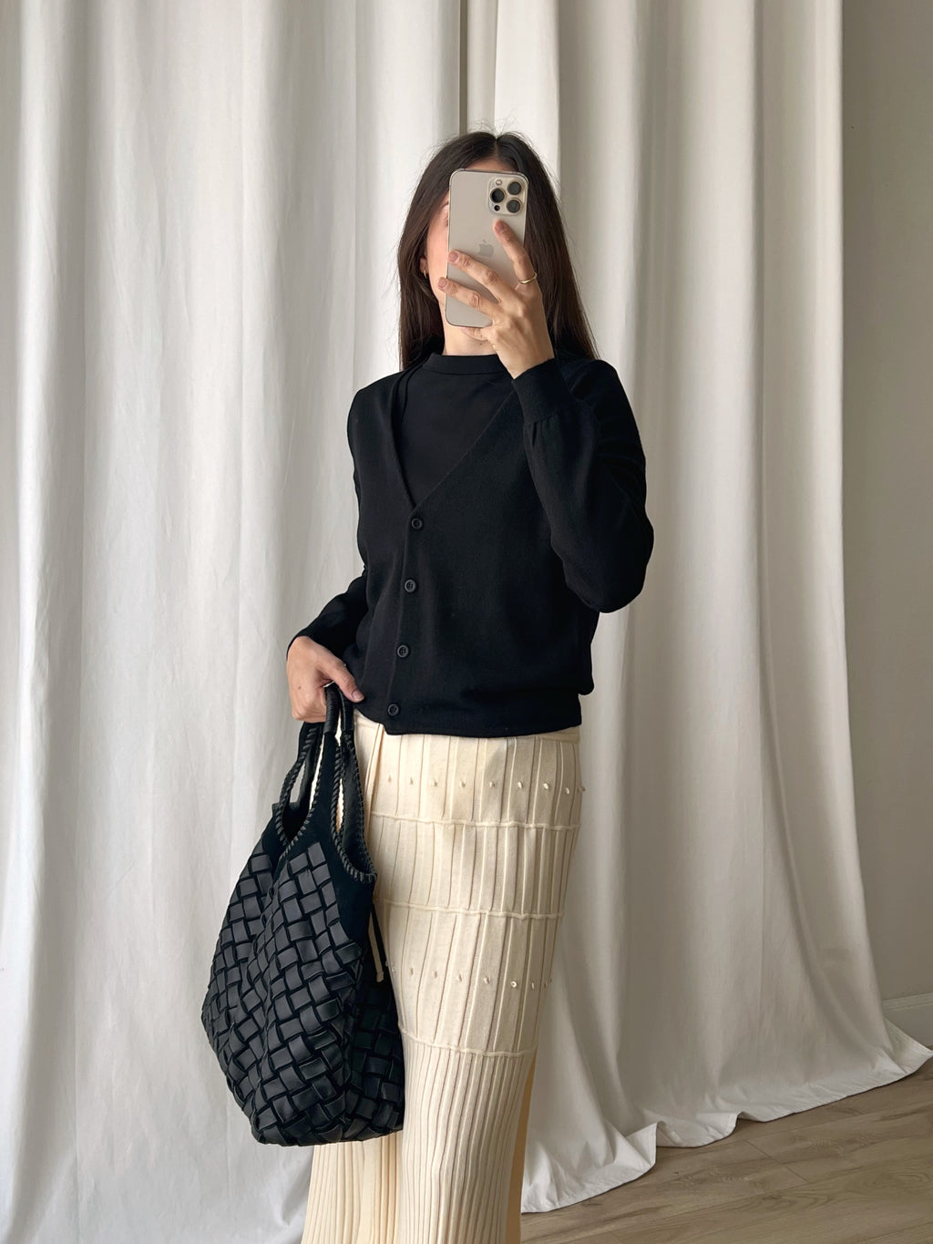Prada pure wool crop cardigan