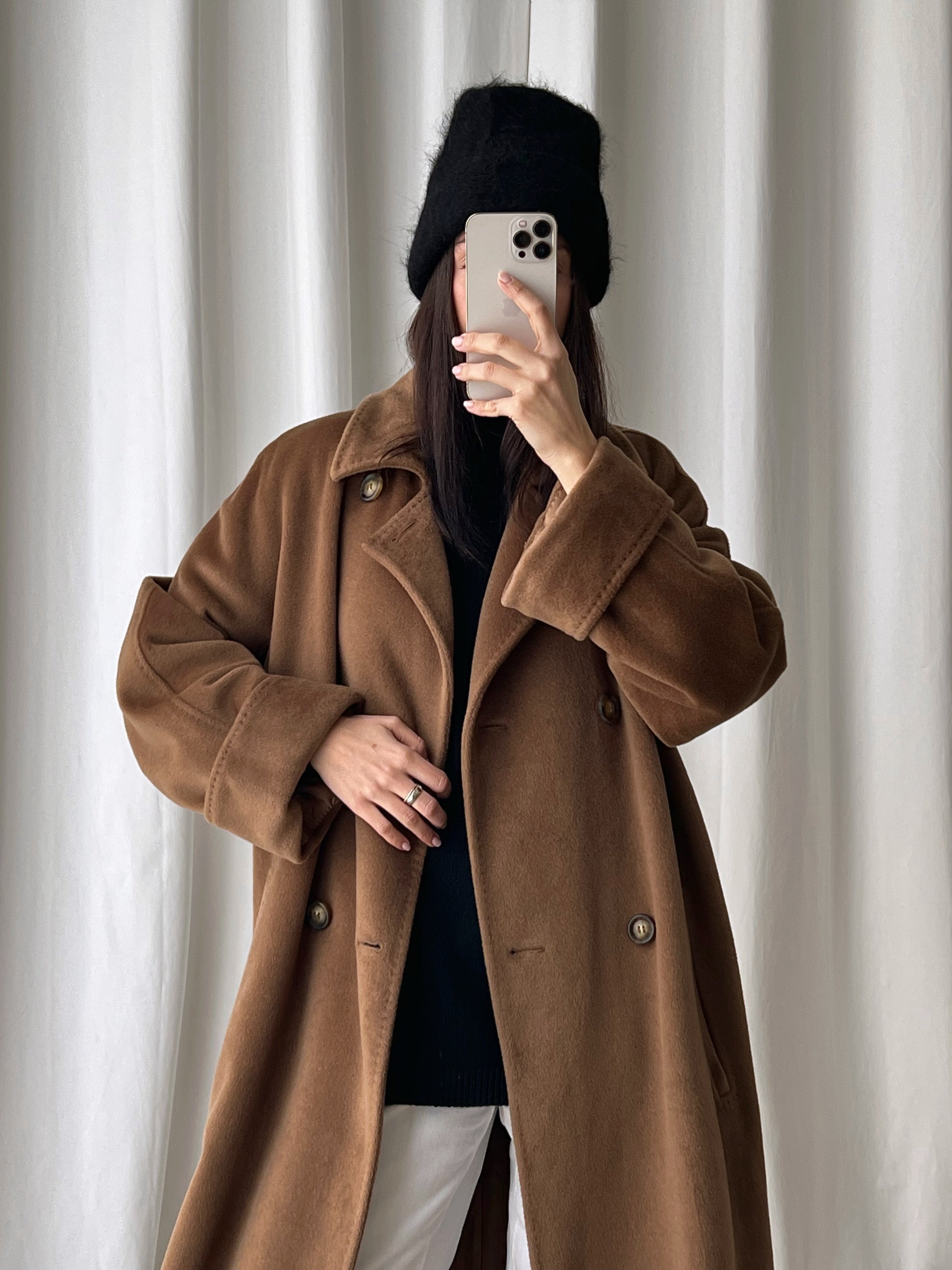 MaxMara Iconic wool and cashmere biscuit coat