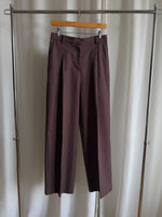 Tailored 100% linen pants - Cacao