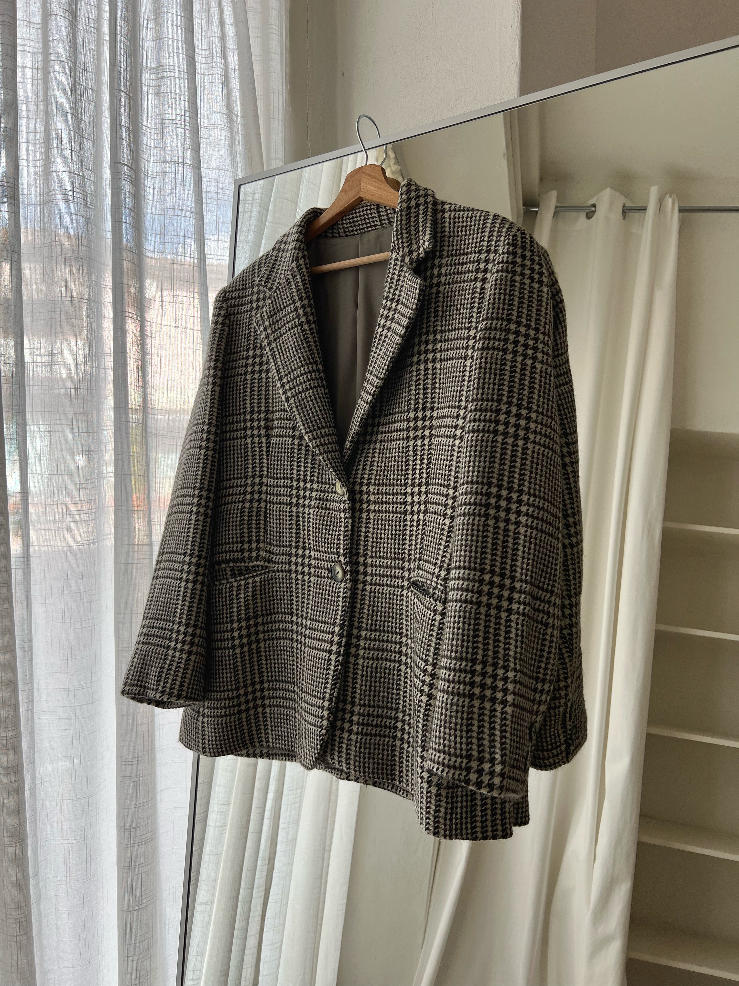 100% Wool pied de poule blazer