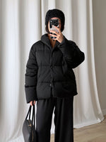 Moncler black down jacket