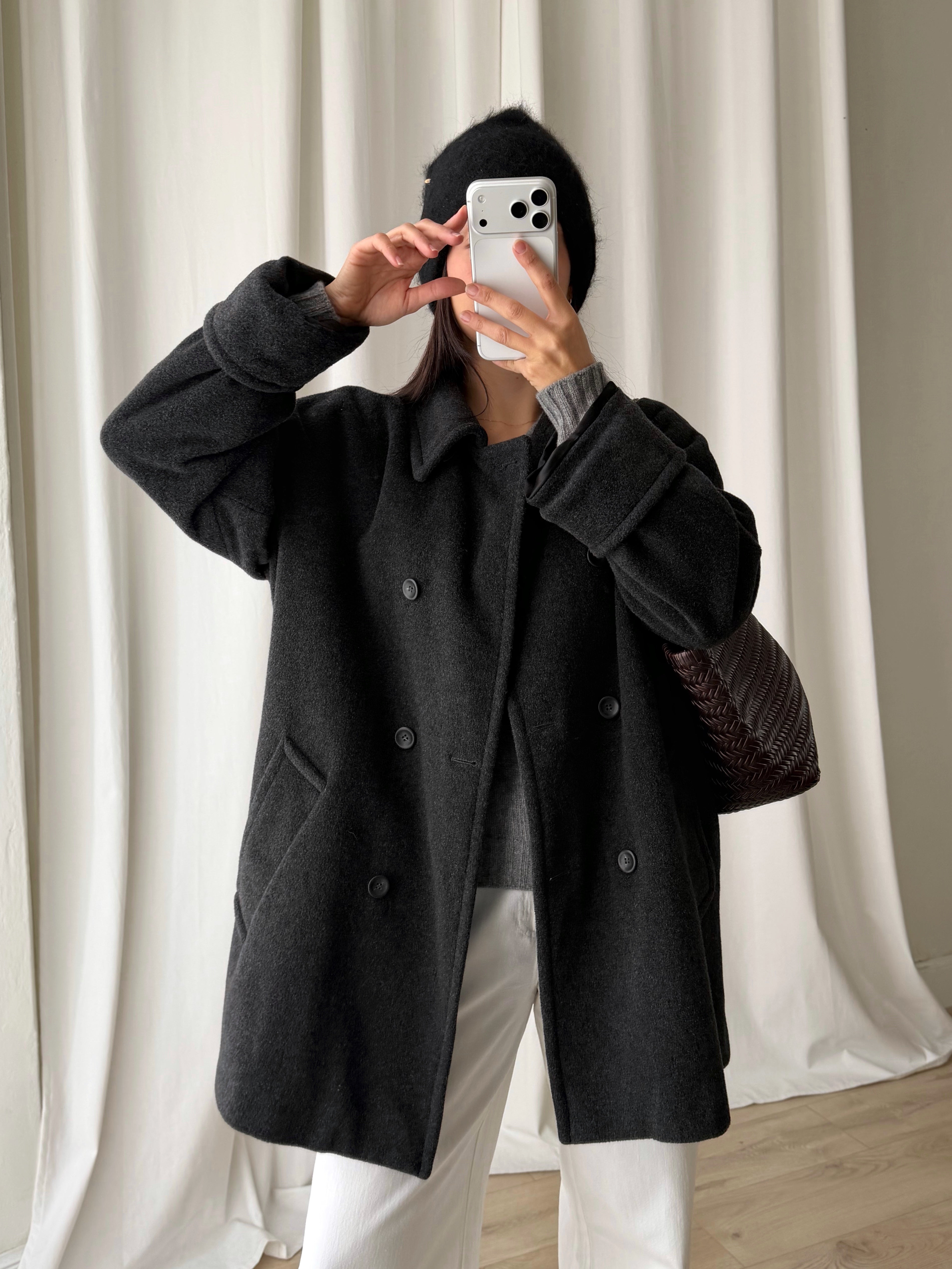 Marella pure wool grey coat