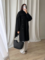 Marella pure wool black coat
