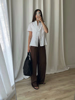 Pure linen oriental white shirt
