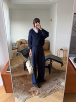 Pure viscose tailored pants - Navy