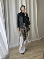 Escada real leather black jacket