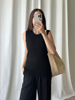 Ralph Lauren ribbed black top