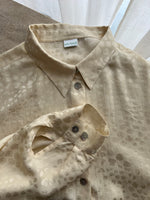 Pure silk cream chemisier dress