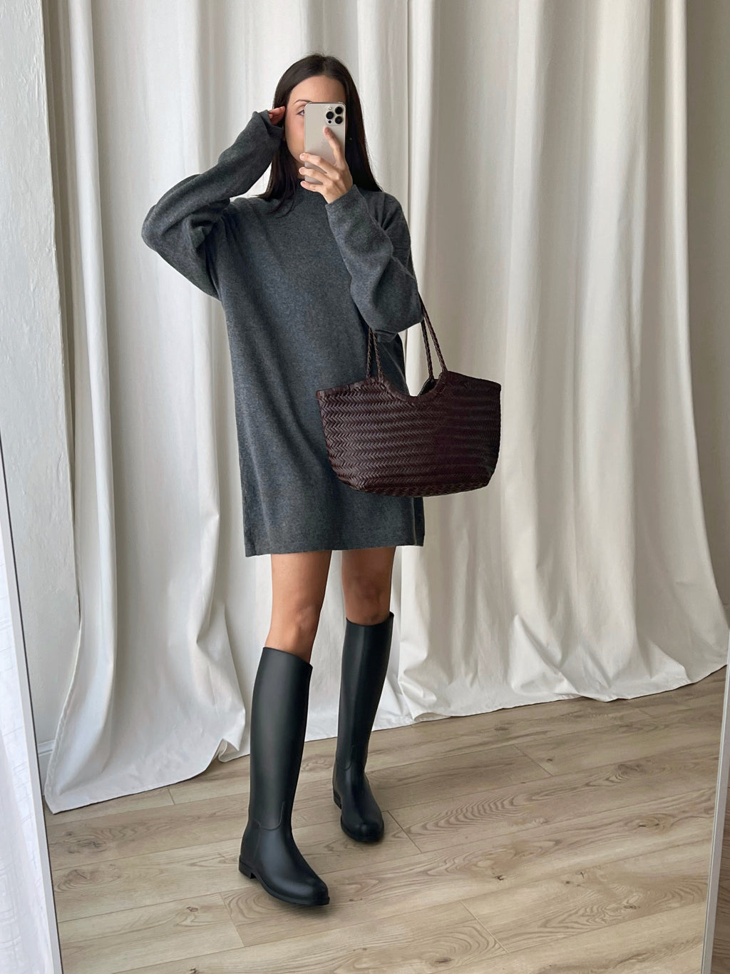 100% cashmere mini dress