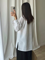 Pure linen white shirt