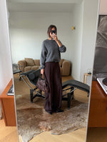 Pure viscose tailored pants - Coffee