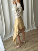 Cotton & silk pareo - Golden beige