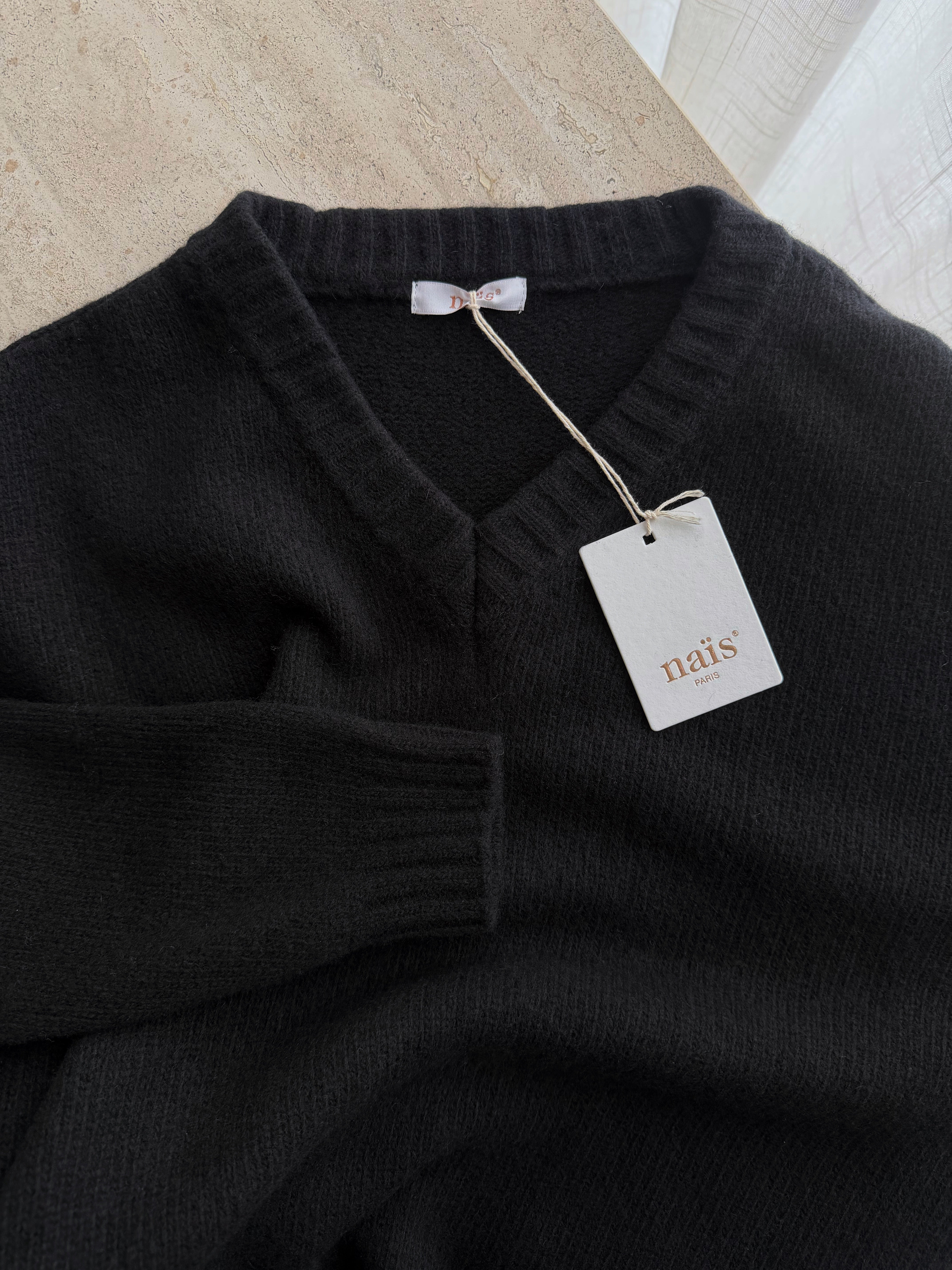 100% merino wool soft pull - Carbone