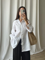 Pure linen white shirt