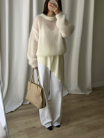 80% kid mohair soft pull - Latte