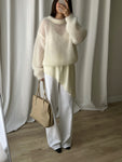 80% kid mohair soft pull - Latte