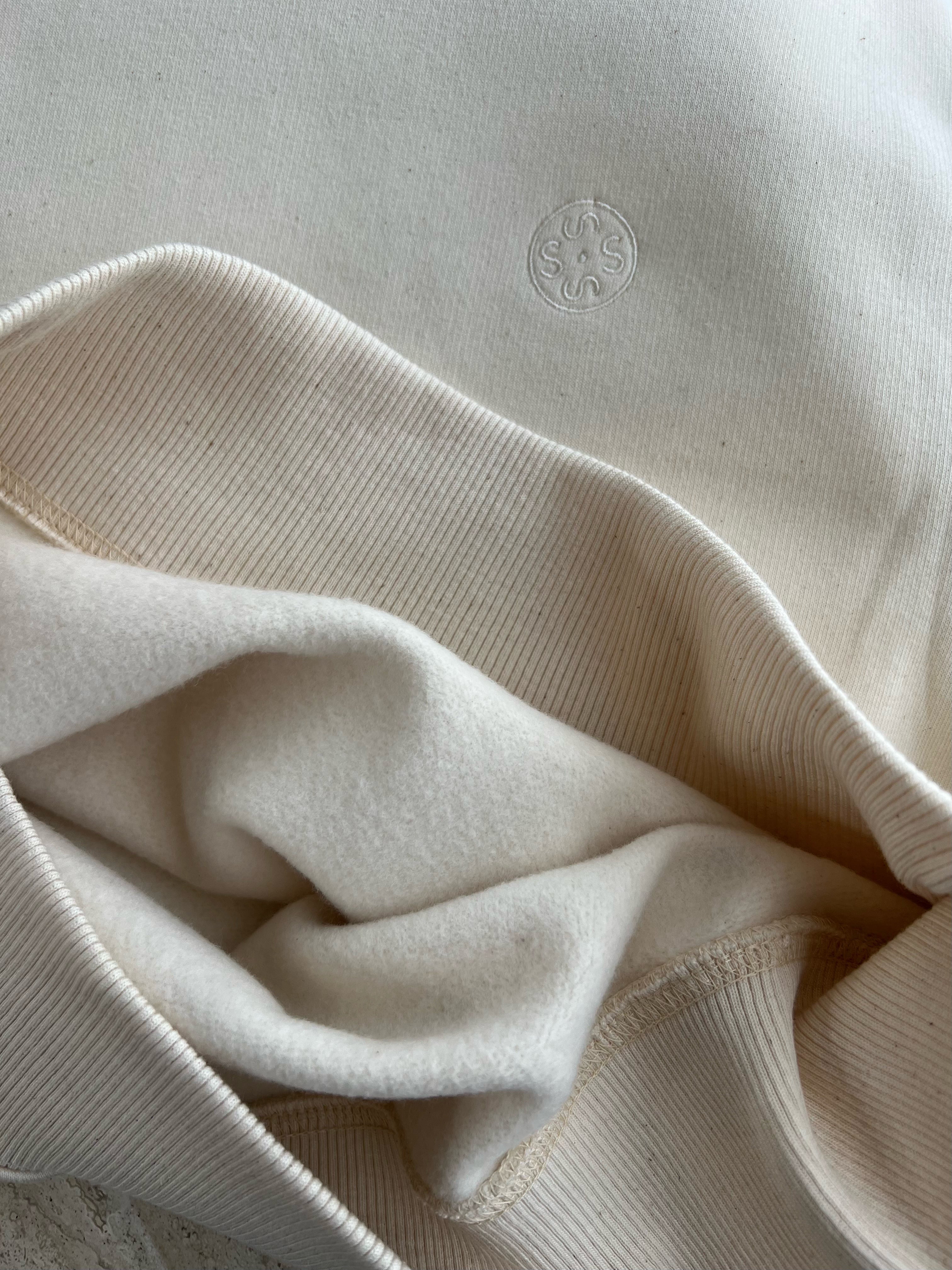 Sillabe Studio unisex crewneck - Natural raw