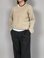 Pierre Cardin wool and angora beige pull