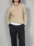 Pierre Cardin wool and angora beige pull