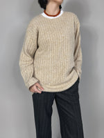 Pierre Cardin wool and angora beige pull