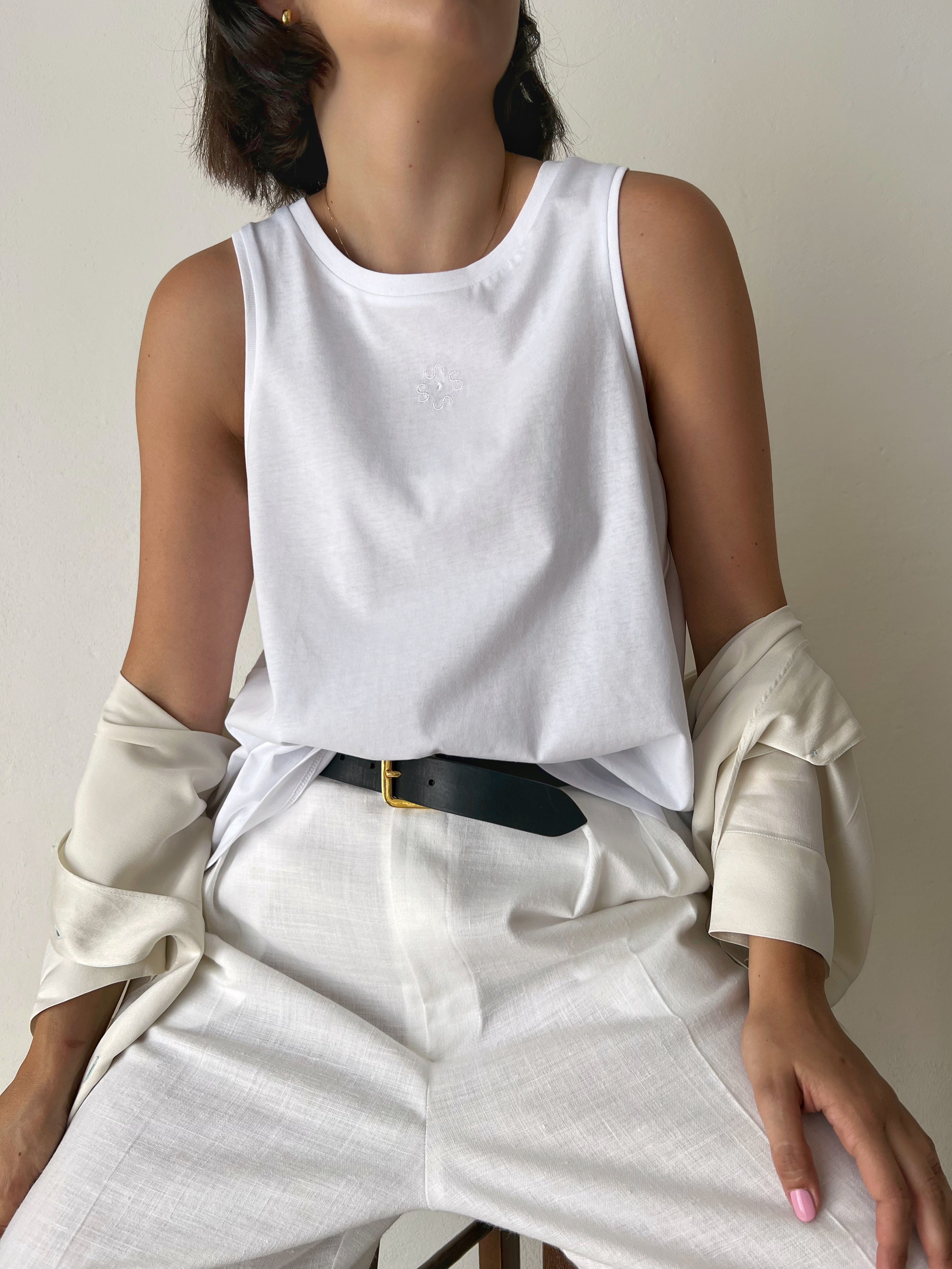 Sillabe Studio Sole tank top - White