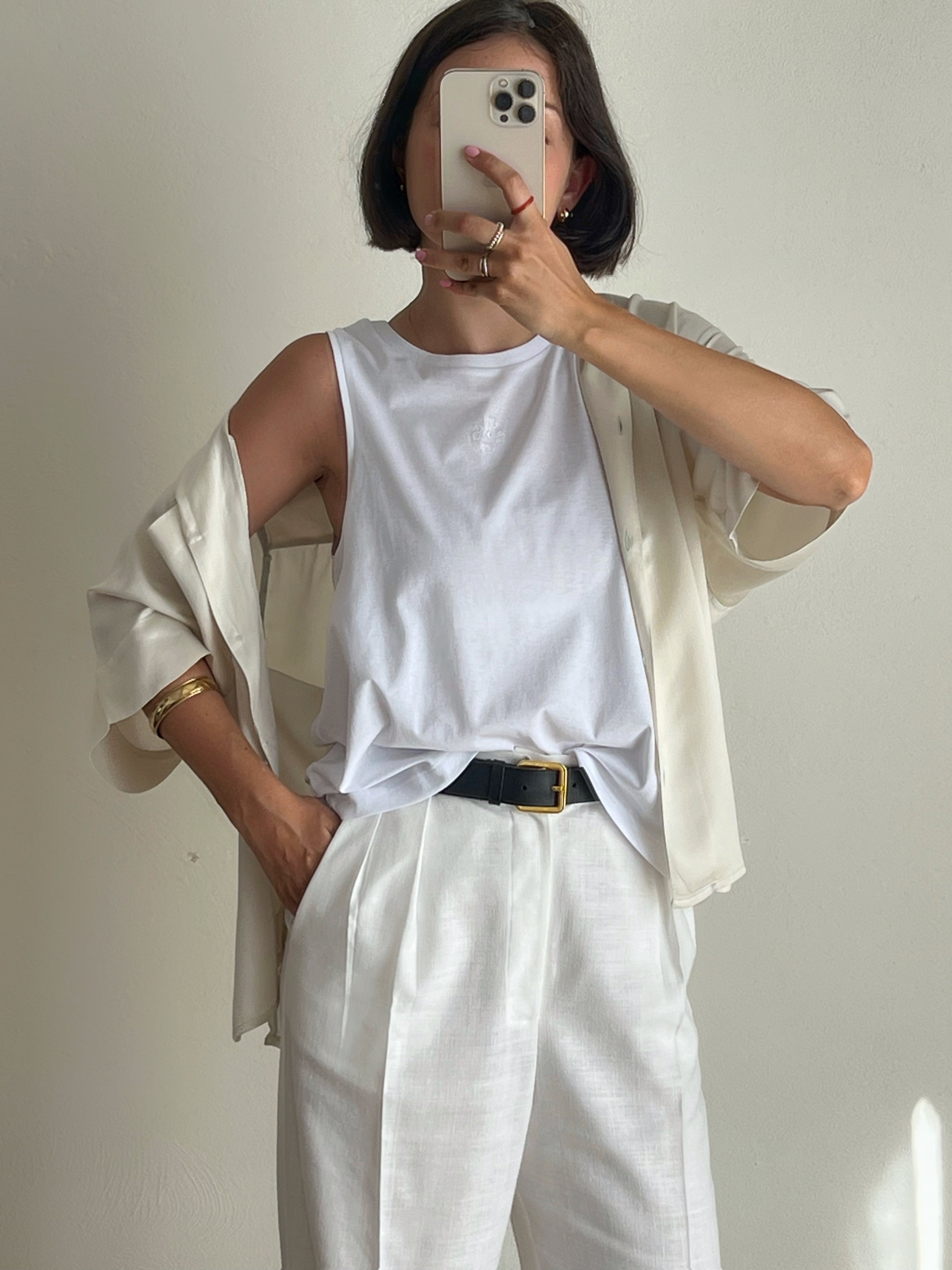 Sillabe Studio Sole tank top - White