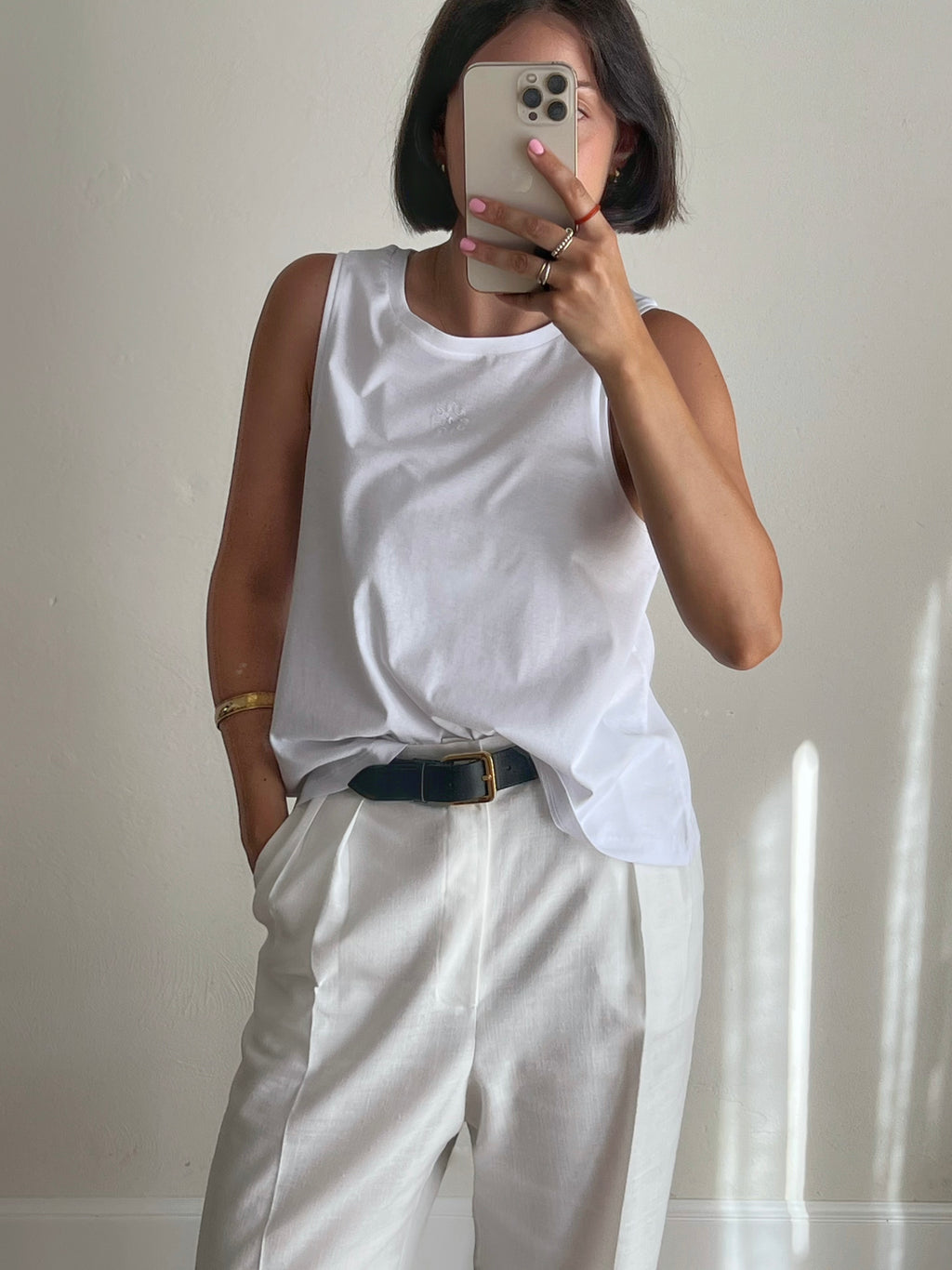 Sillabe Studio Sole tank top - White